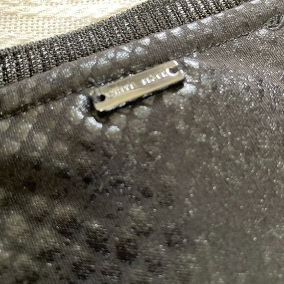 WHBM BLACK TEXTURED SHORT SLEEVED TEE with BANDED COLLAR SIZE XXS - Picture 7 of 14